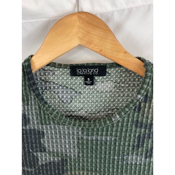 NWT La La Land Camo Waffle Knit Thermal S - Picture 4 of 5